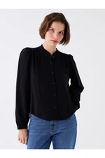 LC Waikiki Women's Classic Collar Straight Long Sleeve Poplin Shirt