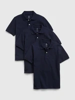 GAP Kids polo shirts uniform organic, 3pcs - Boys