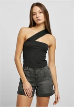 Women's one-strap top in black