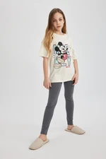 DEFACTO Girl's Disney Mickey & Minnie Oversize Fit Short Sleeve Pajama Set