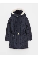 LC Waikiki Hooded Basic Girl's Coat