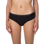 Bellinda 
FANCY COTTON HIPSTER - Women's Hipster Panties with Lace Hem - Black