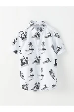 LC Waikiki Boy's Patterned Short Sleeve Poplin Shirt