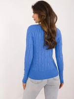 Blue women's classic sweater