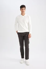 DEFACTO Chino Trousers Regular Fit Pocket Straight Leg