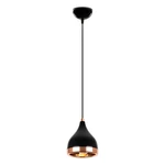 Lampa wisząca w czarno-złotym kolorze ø 14 cm Yildo – Opviq lights