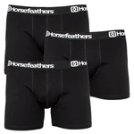 3PACK pánské boxerky Horsefeathers černé