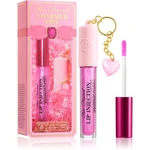 Too Faced Charmed Life Set: Maximum Plump Lip Gloss & Key Chain dlhotrvajúci lesk na pery pre extra objem odtieň Haute Pink 4 g