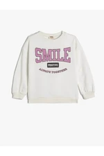 Koton Girl Sweatshirt Ecru