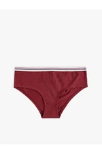 Koton High Waist Hipster Panties Cotton Color Contrast