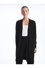 LC Waikiki Shawl Collar Plain Long Sleeve Women's Knitwear Cardigan