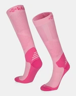 Unisex running knee-high socks Kilpi COMPRESS-U Light pink