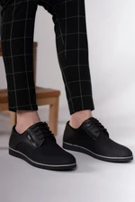 Riccon Black Printed Men's Casual Shoes 0012682