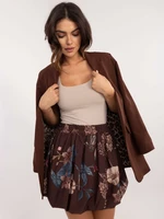 Brown patterned skirt