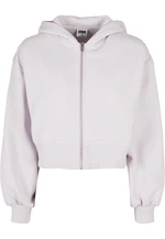 Women's Short Oversized Zipper Jacket softlilac