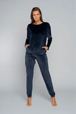 Women's Juga set, long sleeves, long trousers - dark blue