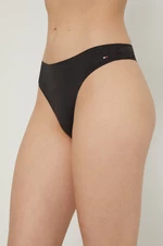 Tanga Tommy Hilfiger černá barva, UW0UW03162