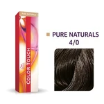 Wella Professionals Color Touch Pure Naturals profesionální demi-permanentní barva na vlasy s multi-dimenzionálním efektem 4/0 60 ml