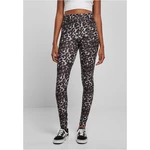 Women's soft leggings AOP blackleo