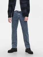 ONLY & SONS Edge Jeans Modrá