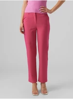 Women's dark pink pants VERO MODA Zelda - Women