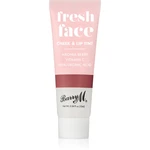 Barry M Fresh Face multifunkční líčidlo líčidlo na rty a tváře odstín Deep Rose 10 ml