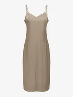 Beige women's satin dress ONLY Sia - Women