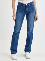 Dark blue women's straight fit jeans Guess Sexy Straight Marina