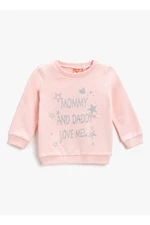 Koton Girls Patterned Pink Sweatshirts 3skg10087ak