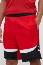 Tréningové šortky Under Armour Heatwave Hoops červená farba