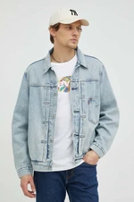 Džínová bunda Levi's pánská, přechodná, oversize