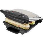 Gril na panini DOMO DO9036G DO9036G, 2000 W, stříbrná, černá