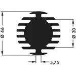 LED chladič Fischer Elektronik SK 598 10 SA 10021845, 4.5 K/W, (Ø x v) 46 mm x 10 mm