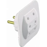 Zásuvková rozbočka Kopp Euro Adapter, 3 zásuvky, bílá, 1749.0200.5