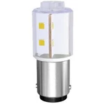 LED žárovka Signal Construct MBRD150854A, BA15d, 24 V DC/AC, bílá