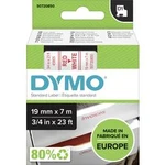 Páska do štítkovače DYMO 45805 (S0720850), 389462, 19 mm, D1, 7 m, červená/bílá