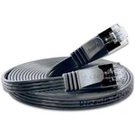 Síťový kabel RJ45 Slim Wirewin PKW-STP-SLIM-KAT6 0.5 SW, CAT 6, U/FTP, 0.50 m, černá