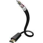 HDMI kabel s ethernetem, vidlice ⇒ vidlice, 3 m, černý, Inakustik