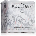 Kolorky Day Hearts jednorázové EKO pleny velikost M 5-8 Kg 21 ks