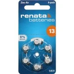 Knoflíkový článek ZA 13 zinko-vzduchová Renata Hearing Aid PR48 305 mAh 1.4 V 6 ks