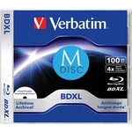 M-DISC Blu-ray XL Rohling 100 GB Verbatim Slimcase, 43833, s potiskem, 1 ks