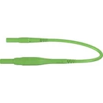 Stäubli XSMF-419 měřicí kabel [lamelová zástrčka 4 mm - lamelová zástrčka 4 mm] zelená, 1.00 m