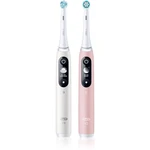 Oral B iO6 DUO elektrická zubná kefka White & Pink Sand 2 ks