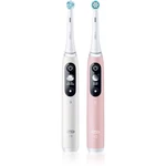 Oral B iO6 elektrická zubná kefka s puzdrom DUO White & Pink Sand 2 ks