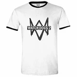 Póló Watch Dogs 2 - Logo Ringer White XL