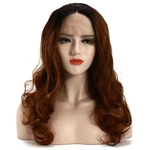 22" Lace Front Wigs Gold Ombre Bob Two Tone Wave Wig Baby Hair Pre Plucked