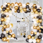 226Pcs DIY Retro Gold Balloon Garland Arch Set Chrome Gold Ballon for Birthday Christmas Graduation Weddings Party Decor