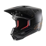 Moto přilba Alpinestars S-M5 Solid černá/hnědá matná  XXL (63-64)