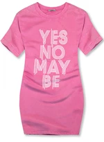 Tunikashirt mit Print YES NO pink