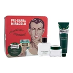 PRORASO Green darčeková kazeta balzam po holení Green 100 ml + krém na holenie Green 150 ml + krém pred holením Green 100 ml + plechová dóza pre mužov